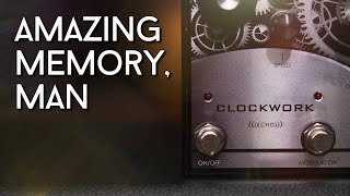 THE classic delay sound in an improved pedal! J. Rockett Clockwork