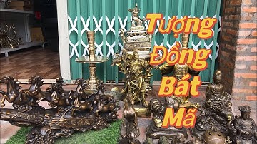 🌏🌏Tượng Bát Mã _ Bộ Lư Đào Nam Bộ _ Quan Công Trấn Ải _ Gà Như Ý. Ngày 07/01 #đồđồng #đồxưa #đồcũ