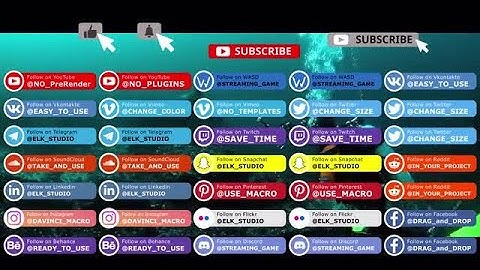 Social Media Lower Thirds DaVinci Resolve Macros