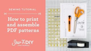 How to print and assemble PDF sewing patterns