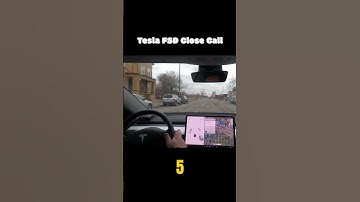 Tesla FSD Close Call