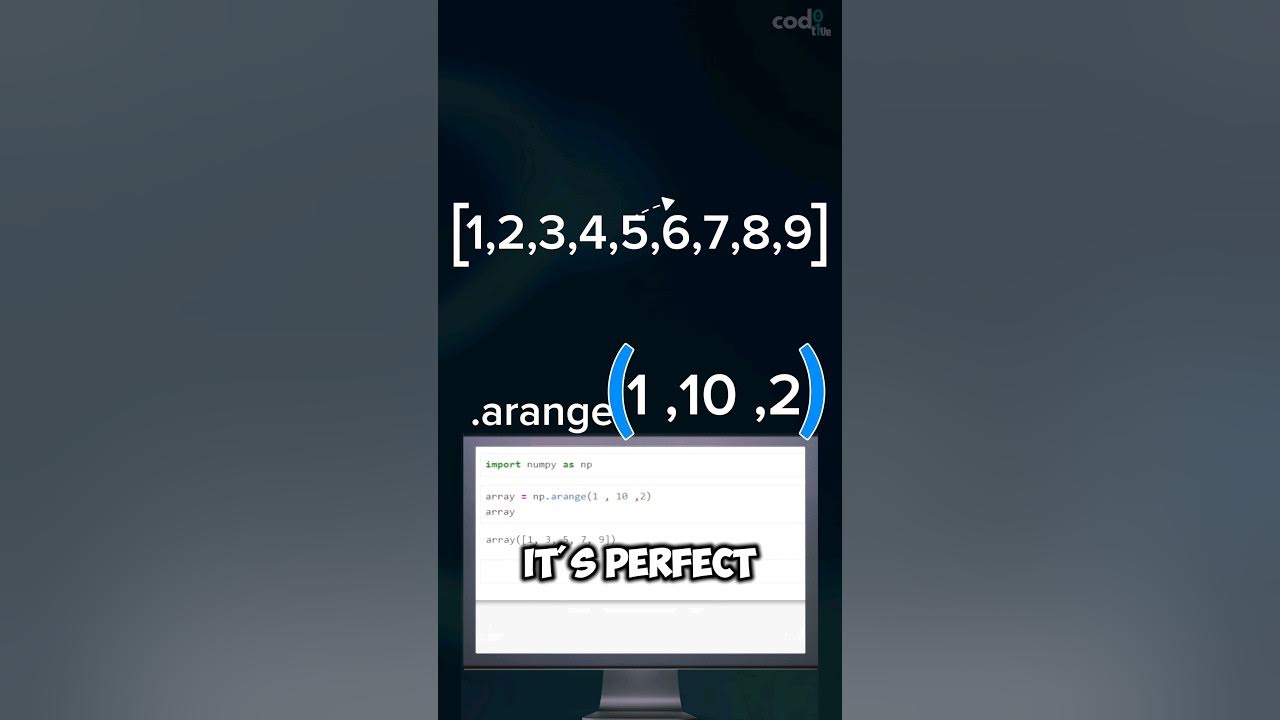 Array Creation with arange, ones, zeros | NumPy basics Python - YouTube
