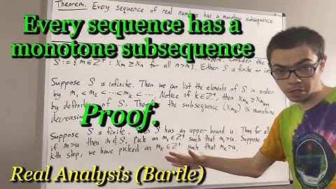 Prove that every sequence has a monotone subsequence (ILIEKMATHPHYSICS)