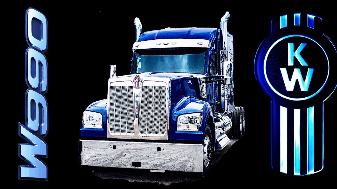 LEGENDARY BLUE KENWORTH W990 CUMMINS MANUAL - MIDNIGHT BLACK LIMITED