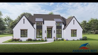 EUROPEAN HOUSE PLAN 4534-00076 WITH INTERIOR