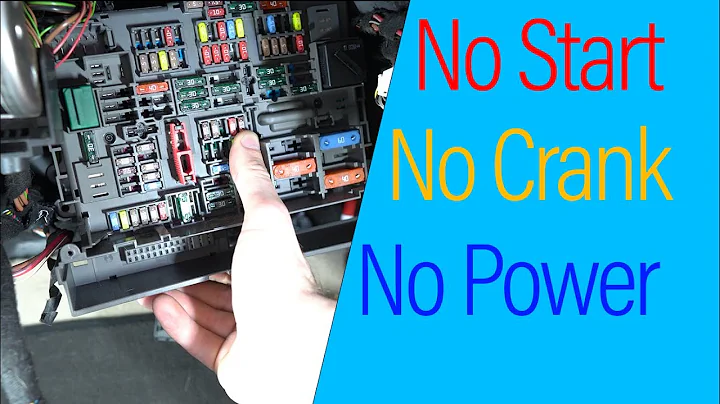 BMW e9x B+ terminal No Crank No Start No Power Glove Box Fuse Box Removal