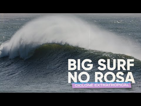 BIG SURF no Rosa Sul - Ciclone Extratropical 11/08/2022 #surf #bigsurf #bigwaves #praiadorosa #waves
