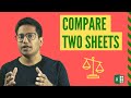 How to Compare Two Excel Sheets (and find the differences)