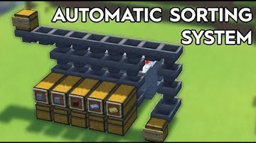 Minecraft Full tutorial : Automatic Sorting System-1.16 /1.15