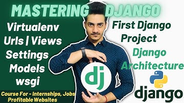 Django Tutorials | Creating Our First Project | Django Architecture | Views Urls Settings Model wsgi
