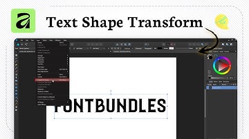 Hoe tekst vectoriseren in Affinity Designer (Vormtransformatie)