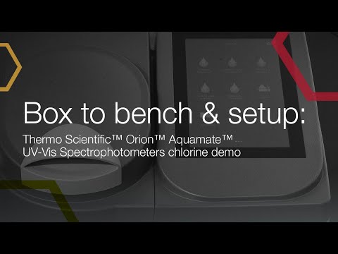 Thermo Scientific™ Orion™ Aquamate™ UV-Vis Spectrophotometer total chlorine analysis demonstration