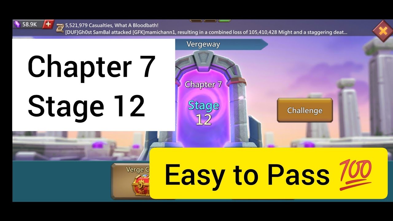 Vergeway Chapter 7 Stage 12 | Lords Mobile