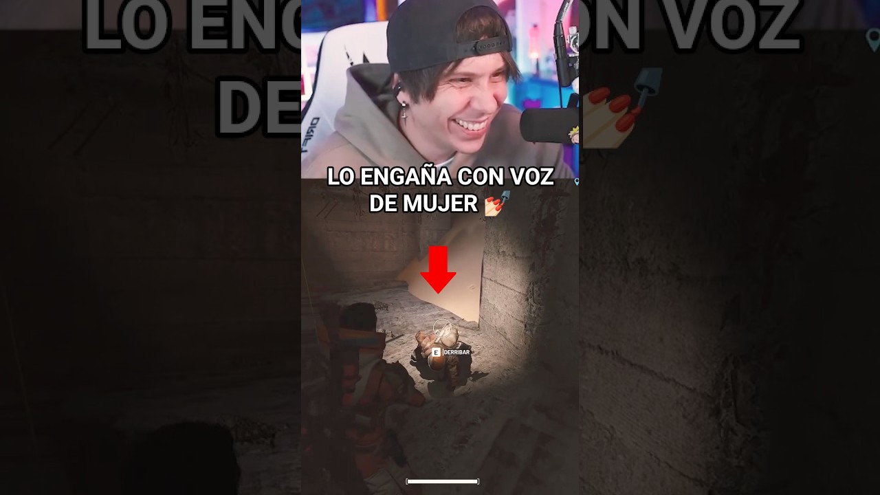 RUBIUS se hace pasar por MUJER con emulador de VOZ 💅 #shorts #humor #arcraiders