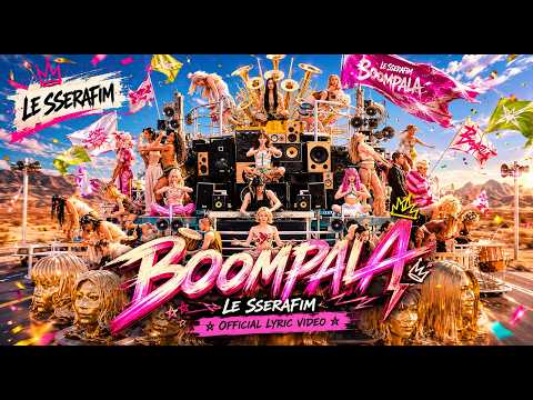 LE SSERAFIM 르세라핌 'BOOMPALA' - Official Lyric Video