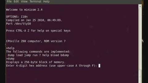 CPUville Z80 Computer with Serial Interface Demo Part 2