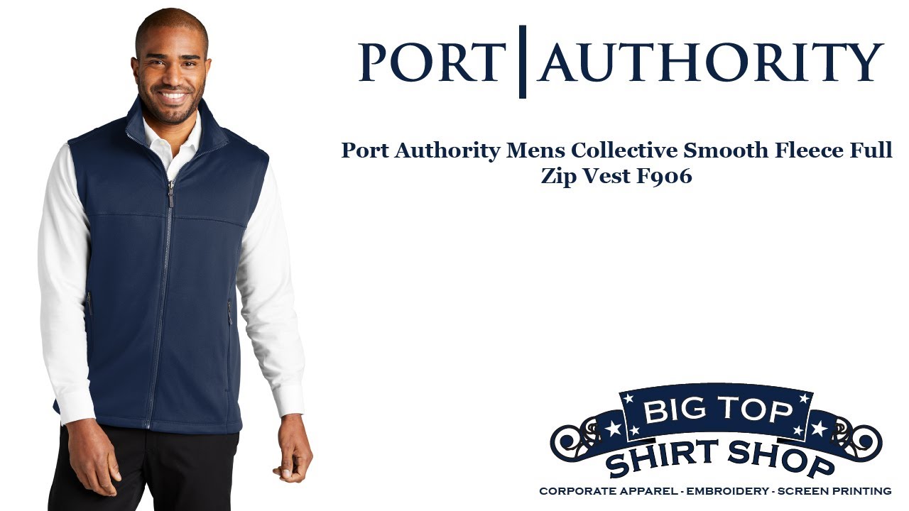 Port Authority Mens Collective Smooth Fleece Full Zip Vest F906