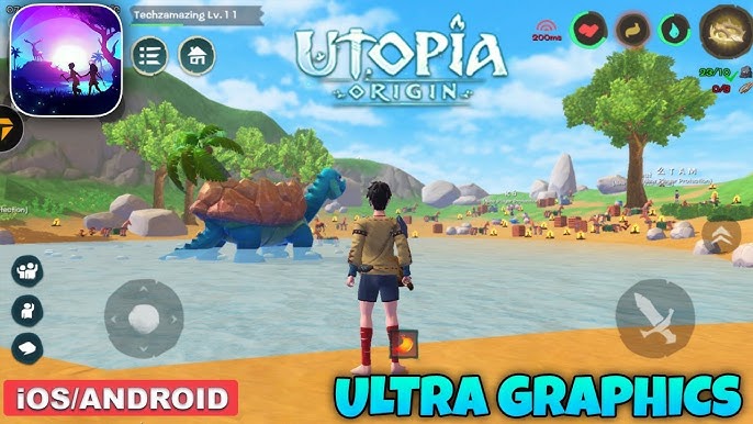 Utopia:Origin is a HIGHLY underrated online multiplayer cozy game on  Mobile! If you want a game where you can freely do anything with no time  limit or quests then this might be