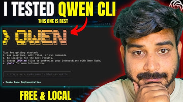 Qwen Code CLI: Best Free AI  Coding CLI Is Here ! 🤯