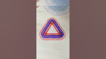 Spirograph ruler design ASMR Satisfying #shorts #spirograph #youtubeshorts