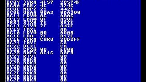 Commander X16 Assembly Language Editor