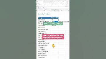 How to extract numbers from any strings! #excel #exceltips #exceltricks