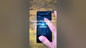 How to change content maturity on Roblox mobile