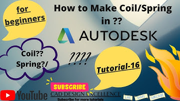 How to make a coil in inventor || Coil Inventor || Creating a Spring in Autodesk Inventor
