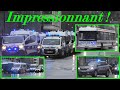 Awesome! Huge police cars convoy
