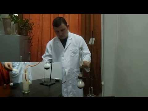 სადემონსტრაციო ექსპერიმენტი: ფოსფორის წვა ჟანგბადში