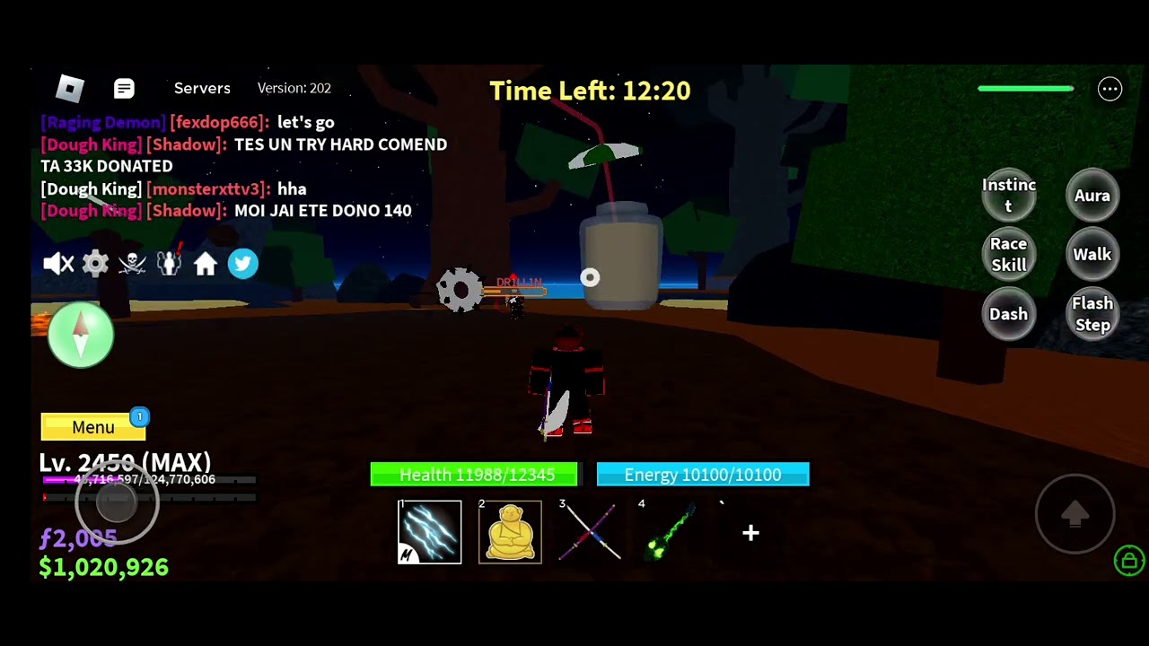 someone using hack's in raid , blox fruit 