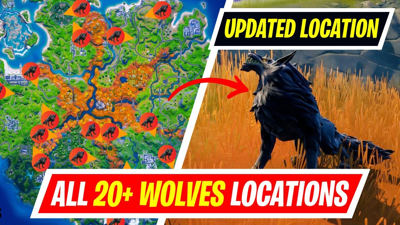 Updated All 20 Wolfs Locations In Fortnite Chapter 2 Season 6 Where To Find Wolfs In 