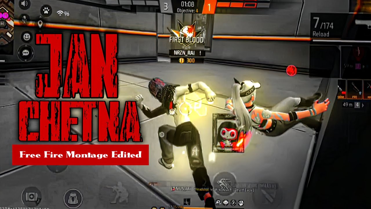 JAN CHETNA 🔥 -  free fire montage edit video 