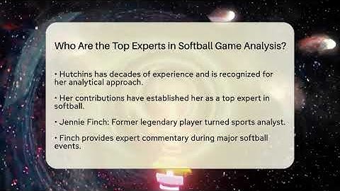 Who Are the Top Experts in Softball Game Analysis? | Softball Basics and Beyond News
