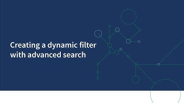Creating a dynamic filter with advanced search in Qlik NPrinting
