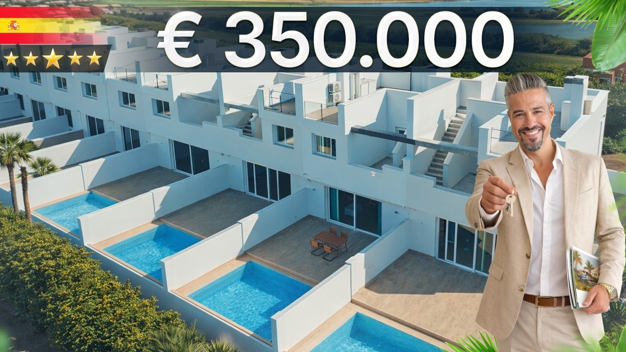 Таунхаус с видом на море в Лос-Алькасаресе | Частный бассейн и 700 м до пляжа