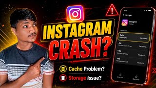 🔥Instagram Crash Problem Fix 2026 | Clear Cache Trick | Storage Full Fix Hindi