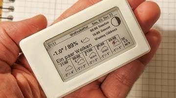 Solar E-Ink Weather display