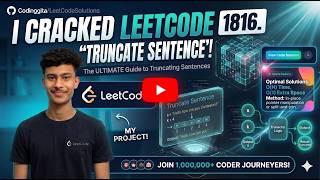 LeetCode 1816 | Truncate Sentence | C++ Solution Explained