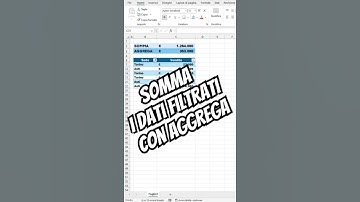 Impara a sommare i dati filtrati con la funzione AGGREGA di Excel 365 @planetexcel
