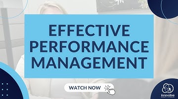Effective Performance Management