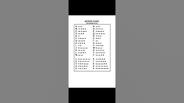 learning MORSE CODE