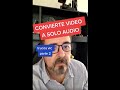 Convierte Video A Audio Fácilmente Con VLC