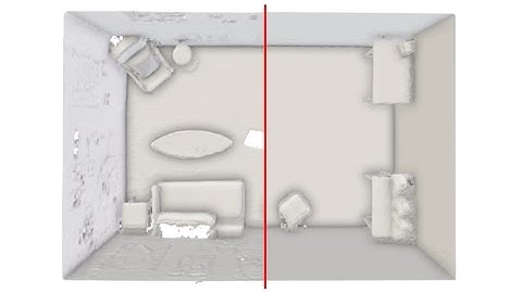 De-noising, Stabilizing and Completing 3D Reconstructions On-the-go using Plane Priors
