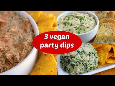 3 Vegan Party Dip Recipes for Game Day  Healthy Super Bowl Snacks