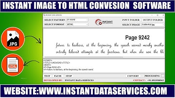 How to Convert Data Entry Image to HTML  | JPG into HTML  Offline  Conversion Application