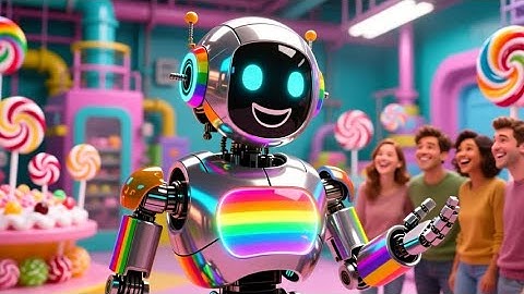 Rainbow Robot and the Chocolate Machine | Colorful Robot Adventure Rhyme for Kids | Nursery Rhymes