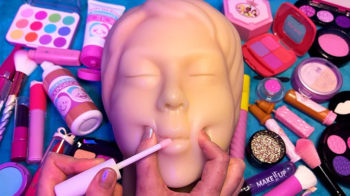 ASMR Fake Makeup on Squishy Mannequin (Whispered)