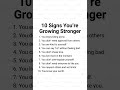 10 signs of maturity.