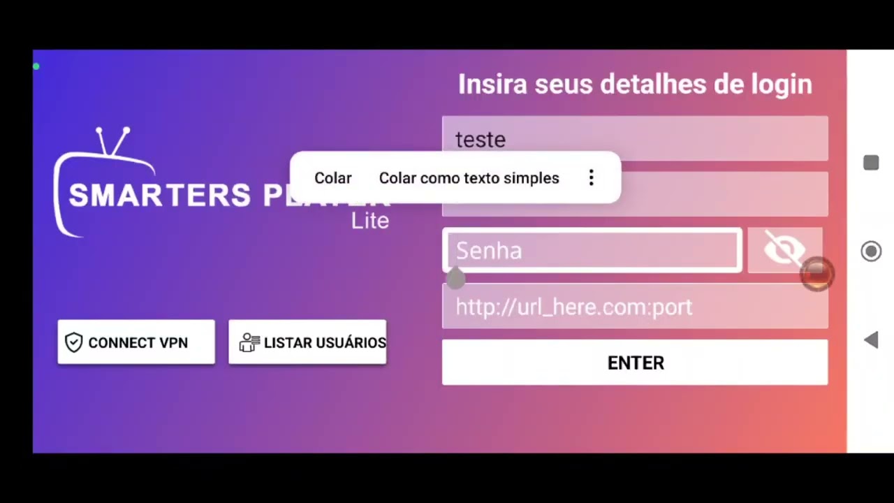 Como fazer login no SMARTERS PLAYER ATUALIZADO ✅